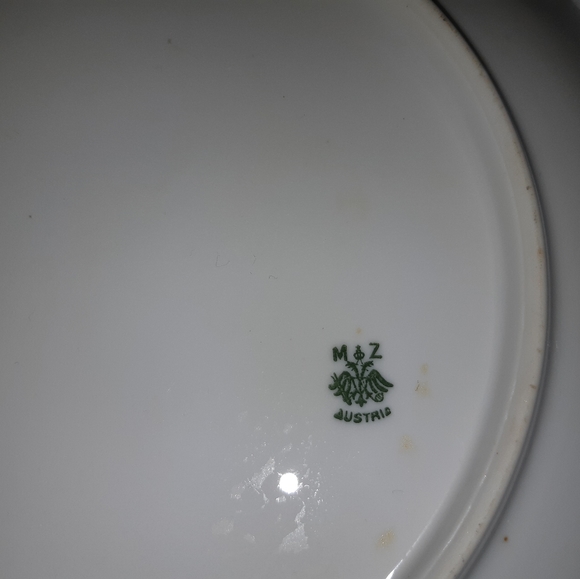 MZ Austria plate| Vtg| ca. 1886| 9/10 - Picture 4 of 5